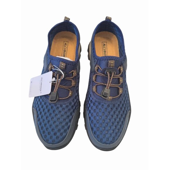 Alcubieree Sport Men's Size 8.5 EU 42 Mesh Sneaker NWB Navy Black - Picture 6 of 14